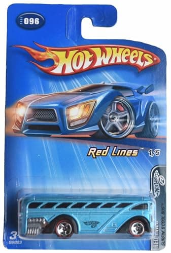Hot Wheels Surfin S'cool Bus, Red Lines 1/5 [Blue] #96
