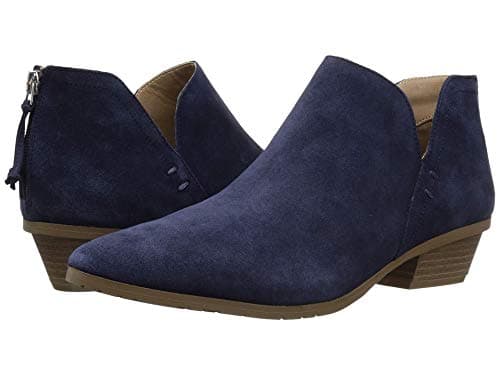 Kenneth Cole REACTION Women's Side Way Low Heel Ankle Bootie, Navy, 5.5 M US