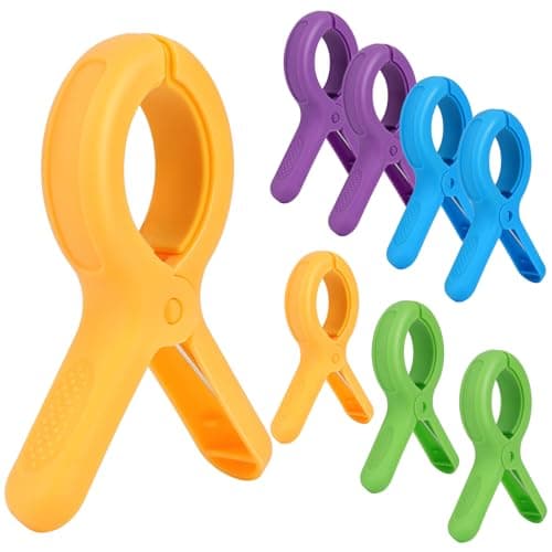 Loadsky Extra Large Beach Towel Clips for Beach Chairs Cruise Clothespins