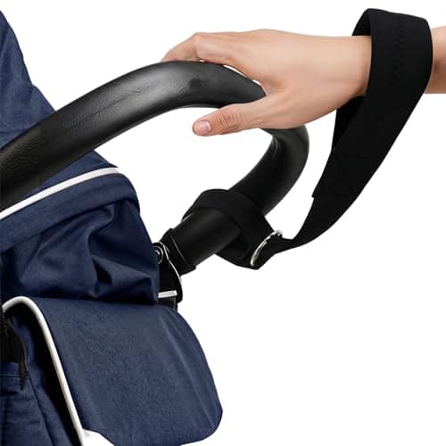 Non-Slip Stroller Handle Straps for Bags, Universal Adjustable Stroller D Ring Clips and Hooks, Heavy-Duty Baby Safety Wrist Leash Practical Accessories for Bike, Scooter, Wheelchair, Walker