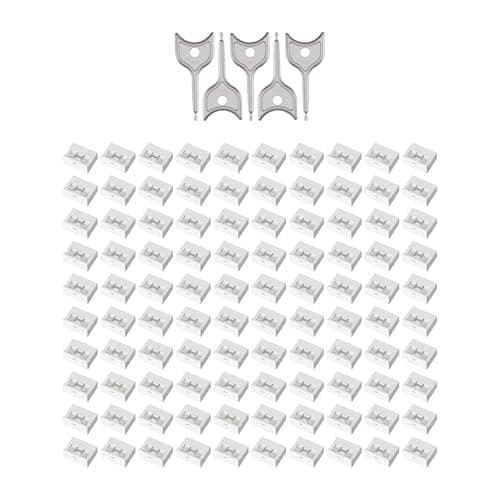 100PCS USB-A Port Blockers with 5 Keys-Removable Type-A Data Protection - Dust & Moisture Resistant Shield for Laptops, PCs, Gaming Devices & Tamper Protection（White）