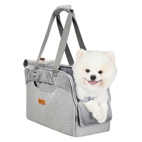 Dog Purse Carrier for Small Dogs Cats Rabbits Up to 12lbs, Lightweight Pet Sling Carriers with Large Pockets, Portable Puppy Soft Sided Tote Bag Carrier for Vet,Hiking,Travel