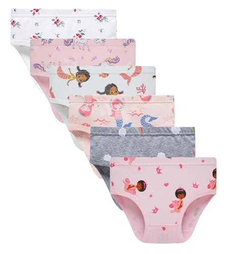 Boboking Girls Soft Flower Panties Kids Soft Underwear Toddler Cotton Briefs 5yrs