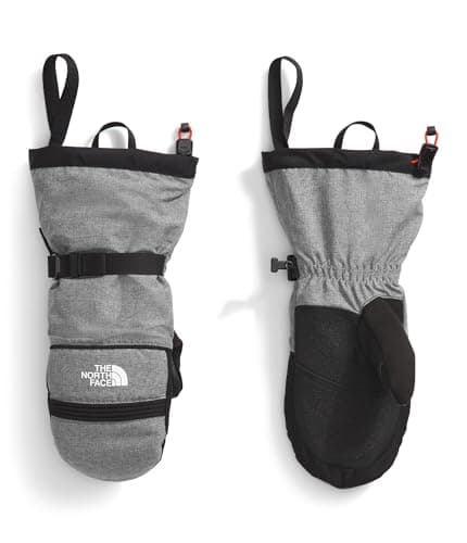 The North Face Women's Montana Insulated Ski Mitt | Touchscreen Compatible, Insulated, Water Repellent, Wind Resistant, Fleece Lining, TNF Medium Grey Heather, X-Large