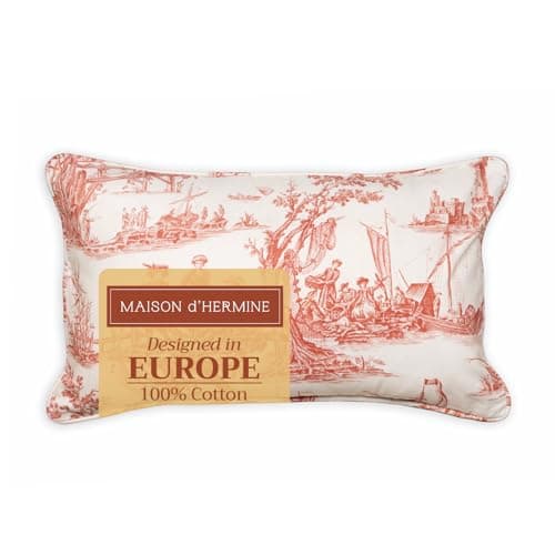 Maison d' Hermine Throw Pillow Covers 100% Cotton (12" x 20" - Pack of 1)