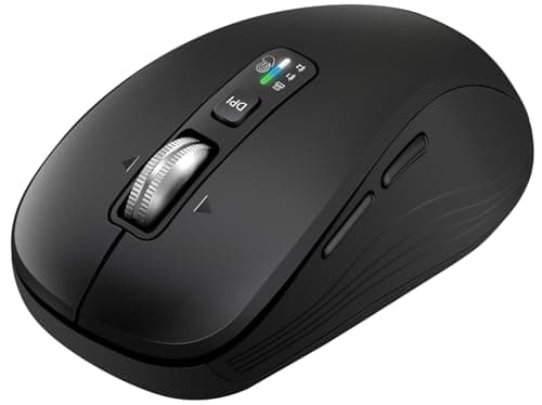 CITLLA Full-Size Silent Wireless Mouse, 2 Bluetooth + 1 USB Multi-Mode, 4-Way Scrolling, Adjustable DPI, Side Buttons, Long Battery Life, Compatible with Laptop/Tablet/MacBook/iPad
