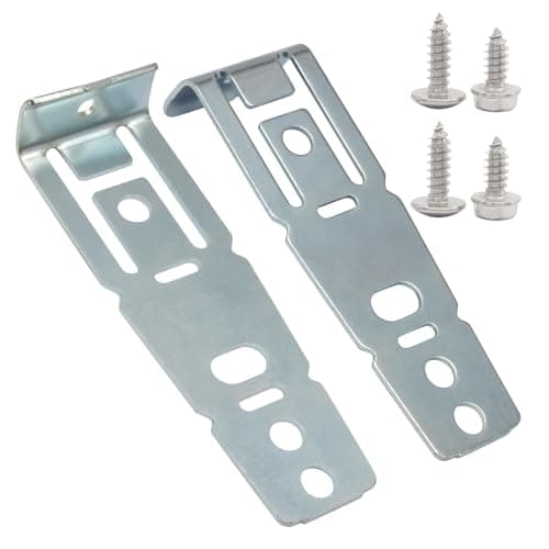 Kyuionty 2 Pack WD01X21740 Dishwasher Countertop Mounting Bracket, Compatible with GE Series, Hotpoint WD01X10598, PS11700868 Replacement Parts, with Screws
