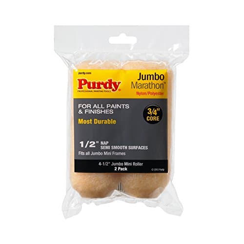 Purdy 2-Pack Mini Roller Replacements - 4-1/2" Cover 1/2 inch