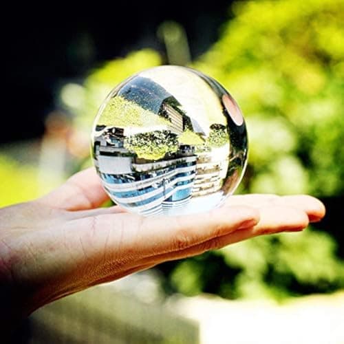 DSJUGGLING Small Size 65mm Clear Acrylic Contact Juggling Ball for Beginners & Transparent Practice Juggling Ball Great for Small Hands and Multiple Balls Contact Juggling (appx. 2.55 inch)