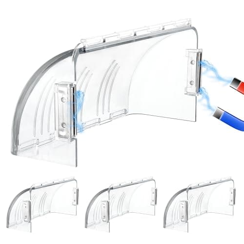 Heat & Air Vent Deflector, Adjustable Magnetic Vent Deflectors, 4 Pack