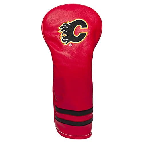 Team Golf NHL Calgary Flames Vintage Fairway Head Cover Vintage Fairway Golf Club Headcover, Form Fitting Design, Retro Design & Superb Embroidery
