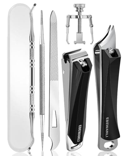 EBEWANLI Ingrown Toenail Treatment Kit, 6PCS Pedicure Tools at Home