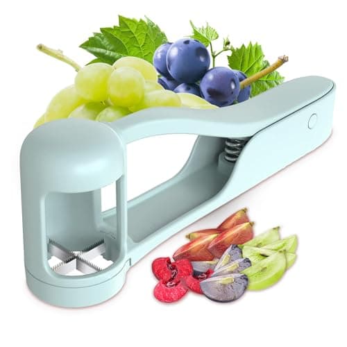 Grape Cutter Tool, Kitchen Fruit Slicer for Toddlers – Grape Quarter Cutter Safe for Kids & Babies – Handheld Fruit Cutter for Grapes, Cherry Tomatoes, Strawberries, Blueberries & Small Fruits