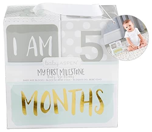 GiftsForYouNow My First Milestone Baby Age Blocks