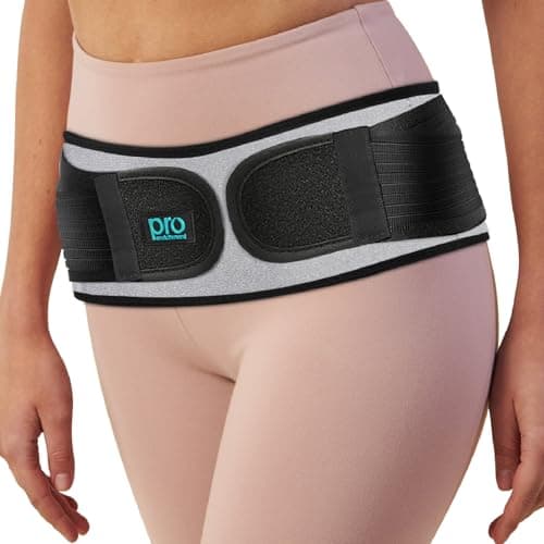 Sacroiliac SI Belt, SI Joint Hip Belt for Women & Men - Gray, Regular