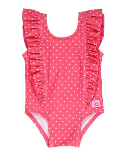 RuffleButts Baby/Toddler Girls Ruffle Strap - One Piece Swimsuit UPF 50+