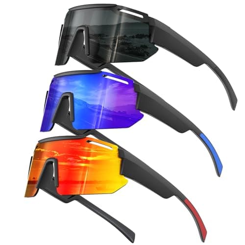 KALIYADI Polarized Youth Baseball Sunglasses: Kids Sunglasses for Boys Girls Sports Cycling Running UV400 Protection Age 6-14