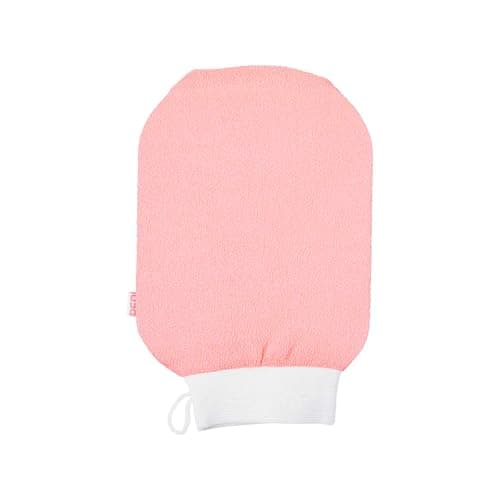 Red by Kiss Body Exfoliating Bath & Shower Mitten, One Size Fits Most, Buffs Away Dead Skin & Impurities, Ideal for Smoother, Softer Skin