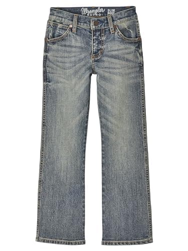 Wrangler Boys' Retro Slim Fit Boot Cut Jean, Greeley, 1T