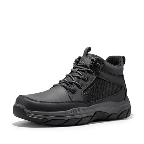 NORTIV 8 Men's Hiking Boots Lightweight Fashion Casual Chukka Ankle Boots Elevation,Size 11,Black,SNHB2411M
