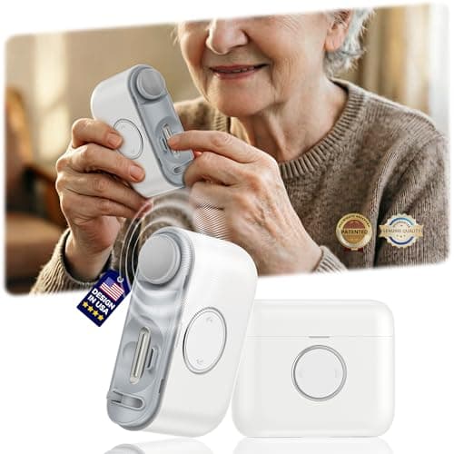 Electric Nail Clipper for Toe & Finger Nails【Precision Dual-Blade Trimming System】 Automatic 2-in-1 Trimmer & Polish with LED Light & Clip Storage, Safe & Ultra-Quiet for Seniors and Baby, White