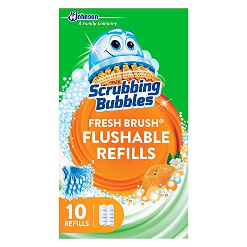 Scrubbing Bubbles Fresh Brush Flushable Cleaner Refills, 10 Count, (1-Pack)