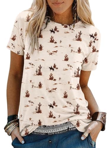 Women Western Shirts Cowgirl Button Down Long Sleeve Snap Outfits A Khaki