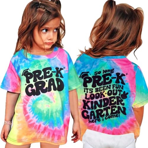 Pre-K Graduation Shirt: Toddler Girls Boys Last Day of School T-Shirt Kids 2026 Preschool Graduation Gift Tops
