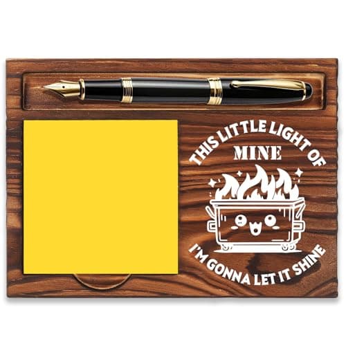Wooden Memo Holder, Sticky Note Organizer for Coworker, Friend, XXN15