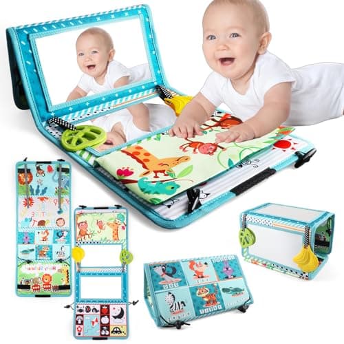 victob Baby Toys 0-6 Months - Tummy Time Baby Mirror Infant Toys - High Contrast Baby Toy for Newborn - Montessori Sensory Toy 0 2 3 4 5 6-12 Months Boy Girl Shower Gifts