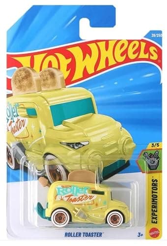 Hot Wheels Roller Toaster [Yellow] Experimotors 3/5, 39/250, 1:64 Scale Diecast Toy Vehicle