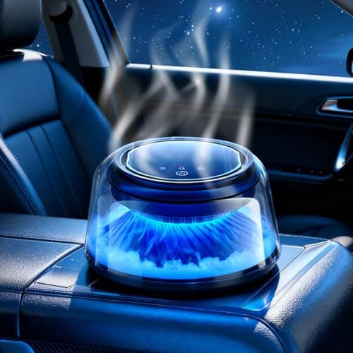 Smart Car Air Freshener, Car Air Freshener Diffuser with Starry Sky Projection Auto On/Off Intelligent, 3 Adjustable Mist Modes Rechargeable Aromatizante para Carro - Car Diffuser