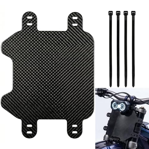 Front Number Plate for Sur-Ron Light Bee X/S & Talaria Sting, High-Impact Carbon Fiber Look Front Plate, Compatible with Segway X160 X260, Premium Dirt Bike Racing Accessories