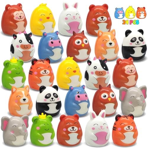 Goodie Bags Stuffers for Kids - 24PCS Animal Squishy Toys Party Favors