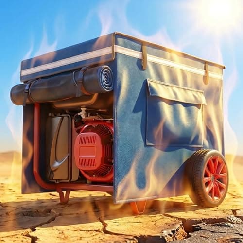 Generator Cover, Portable Outdoor Generator Cover While Running, Made of Double-Layer Material, Waterproof Heavy Duty Universal Fit for Most 3000W-5000W Frame Type Generators