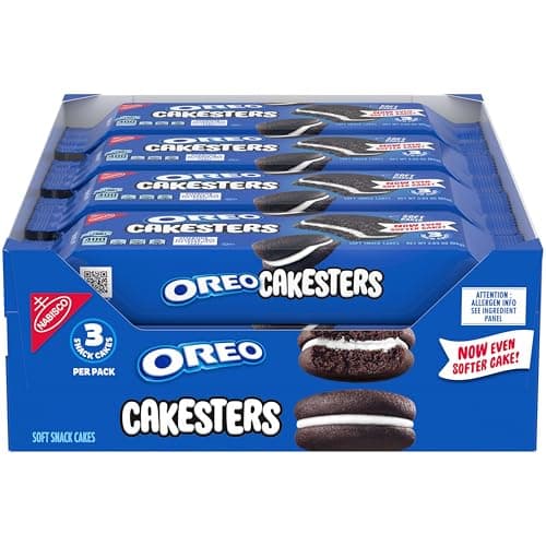 OREO Cakesters Soft Snack Cakes, 8-3.03 oz Snack Packs