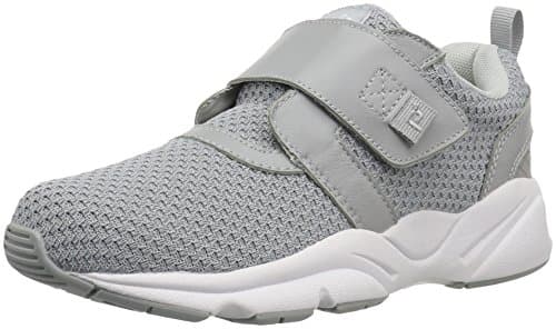 Propét Women's Stability X Strap Shoe, Light Grey, 6 Medium US