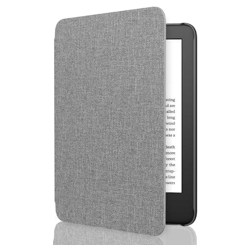 MoKo Case Fits 6" e-Reader(11th Generation-2024/2022 Release), Magnetic Closure Lightweight Shell Cover with Auto Wake/Sleep, Not for TCL Remarkable Kobo, Denim Gray