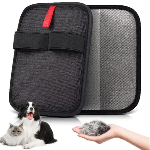 KATOZOO Pet Hair Removal Glove Brush – Reusable Grooming Tool for Cats and Dogs, Ideal for Clothing, Furniture, Carpets, Cat Beds, Car Seats, and More – Upgraded Static Fur Remover (1 Piece)