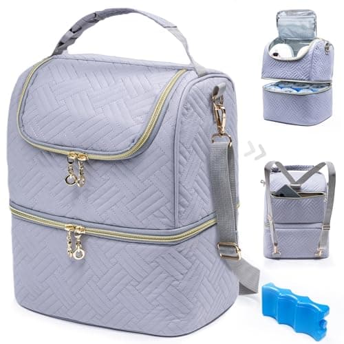 Mam Breastmilk Storage Bag with Ice Pack for 6 Bottles - Breast Pump Bag with Cooler for Baby Bottles Up to 9 Ounce