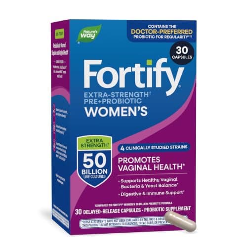 Nature's Way Women's Fortify Extra Strength(1) Pre+Probiotic, 50B CFU, 30ct