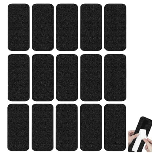inYYTer 15 Pack Ceiling Fan Filters for Blades, Strong Activated Coconut Carbon Filter for Ceiling Fans, Universal Fit Unscented Charcoal Fan Air Purifier Pad