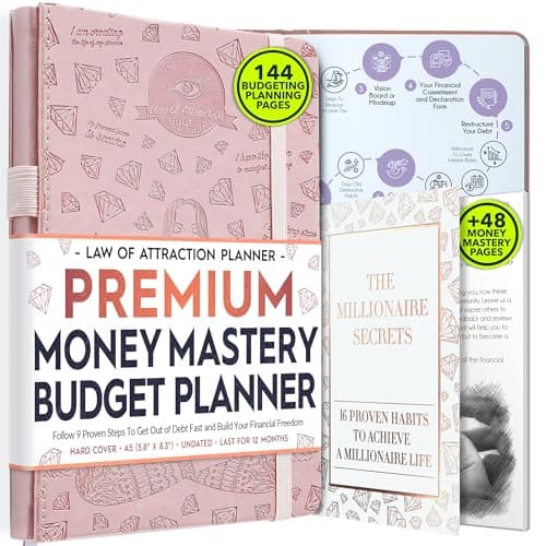 Budget Planner and Monthly Bill Organizer - Finance Planner, 12-Month Journey to Financial Freedom | Bill Payment Tracker Monthly Organizer, Money Saving & Expense Tracker | Undated Budgeting Journal