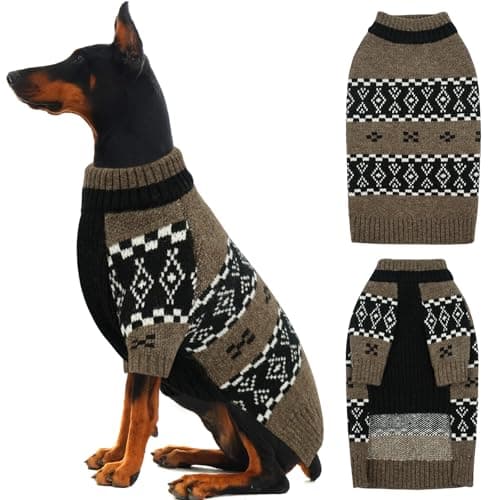 IECOii XXXL Dog Sweater for Extra Large Dogs Boy, Big Dog Winter Sweaters