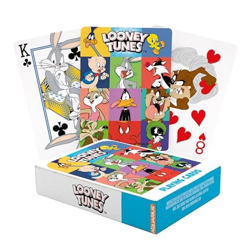 Aquarius Looney Tunes Playing Cards - Looney Tunes Themed Deck of Cards for Your Favorite Card Games - Officially Licensed Looney Tunes Merchandise & Collectibles