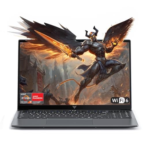 KAIGERR 2026 Gaming Laptop, 24GB DDR5 512GB NVMe SSD Laptop Computer with AMD Ryzen 7 H255(8C/16T, Up to 4.9GHz), 16.0 inch Windows 11 Laptop, Radeon RX Vega 8 Graphics,WiFi 6, Backlit KB