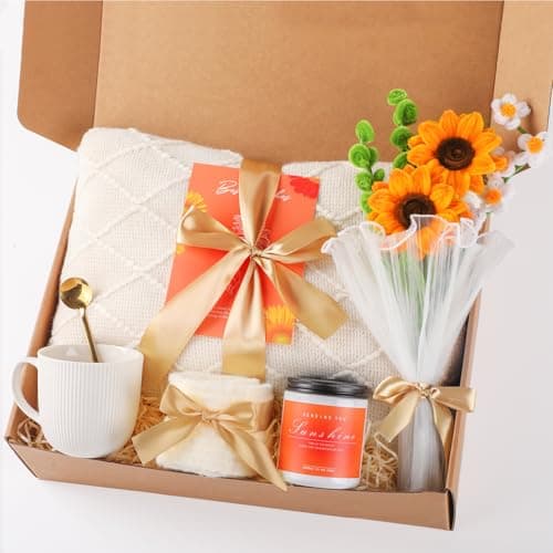 Self Care Gifts for Women, Hug in A Box Gift Basket, Care Package for Women