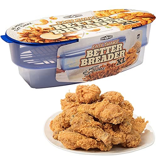 COOK'S CHOICE XL Original Better Breader Bowl 16" Mess-Free Breading Tray