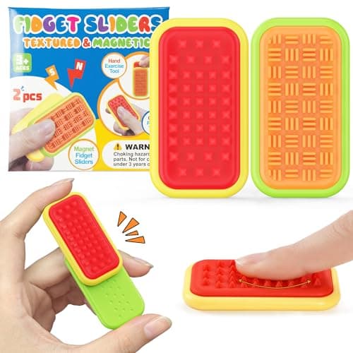 Magnetic Sensory Fidget Toys – Prism Rise & Pulse Line Style Silicone Sliders for Anxiety Relief, Autism & Office Focus, Travel Desk Must-Have for Adults & Kids