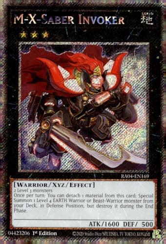 M-X-Saber Invoker (Platinum Secret Rare) - RA04-EN169 - Platinum Secret Rare - 1st Edition